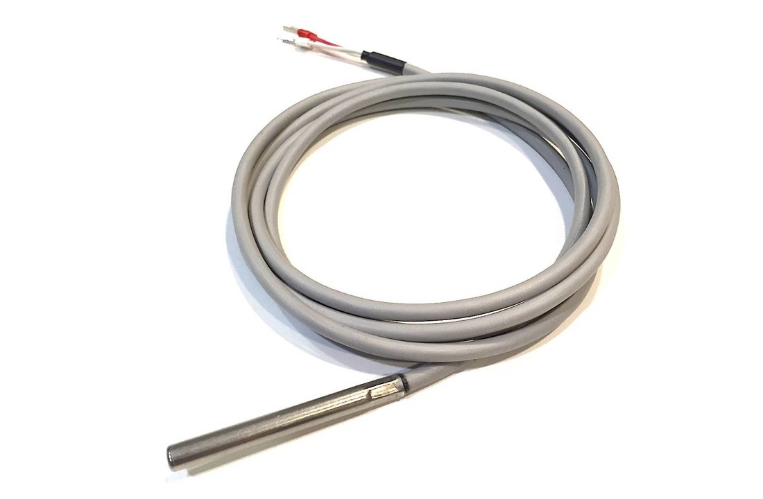 PT100/4-wire Temperatuur Sensor, 3 meter silicon cable