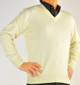 Piet Nollet Pull Laine Extra Fine Merino's - / Jaune