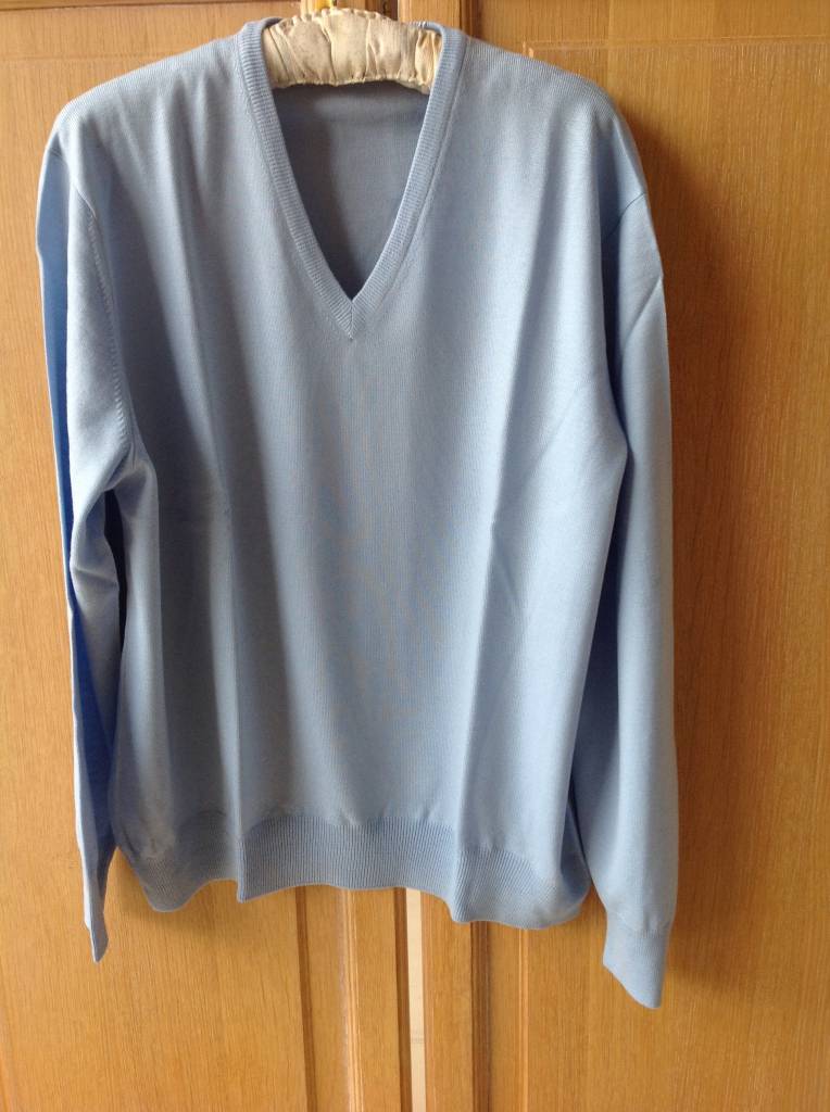 Piet Nollet Pullover Extra Fijne Merino Wol    /  Licht blauw