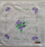 Lehner Women's handkerchiefs: 31/31 cm (Hand-rolled