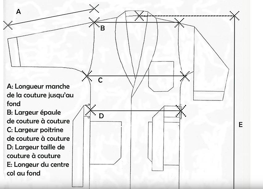 Piet Nollet Robe de Chambre classique pour homme 100 % soie imprimée avec passepoil