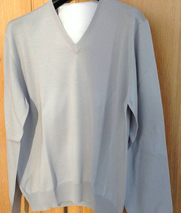 Piet Nollet Pullover Extra fine merino wool / Light Gray