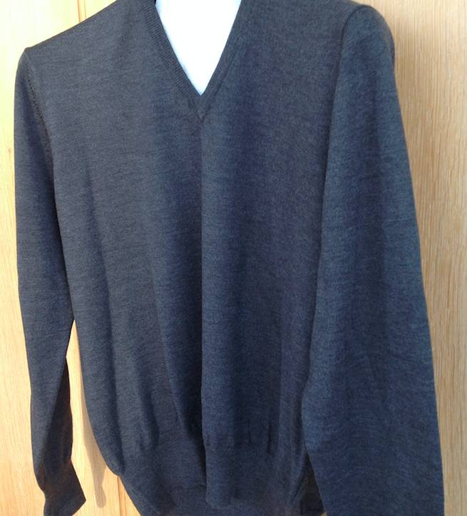 Piet Nollet Pullover Extra fine merino wool / ANTHRACITE