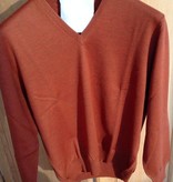 Piet Nollet Pullover Extra fine merino wool / BROWN - ROEI