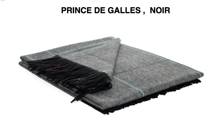 Brun de vian-Tiran   ( La manufacture des fibres nobles depuis 1808 ) PLAID Cachemire : 140 x 180 cm (100% cachemire superfin) Chine - Mongolie