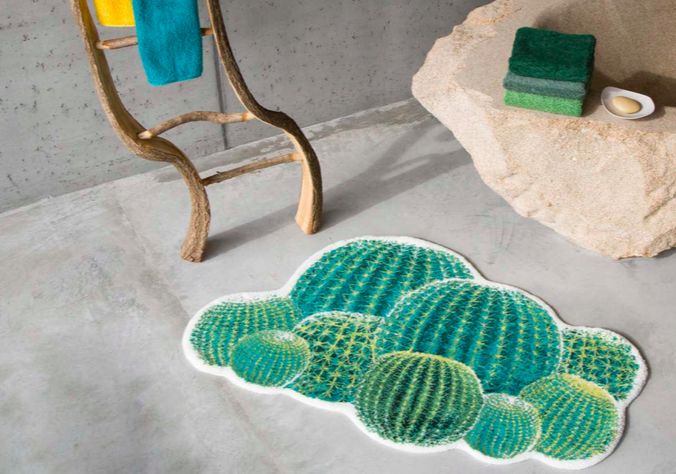 Habidecor Bath carpet CACTUS / 85% Giza - Egyptian cotton long threads -15% Acrylic 1900 gr / m2