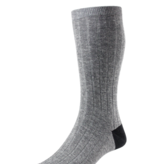 Pantherella CHAUSSETTES HAMADA, pour hommes court  (pour 3 pièces) / 44% lin / 31% coton égyptien / 25% nylon.