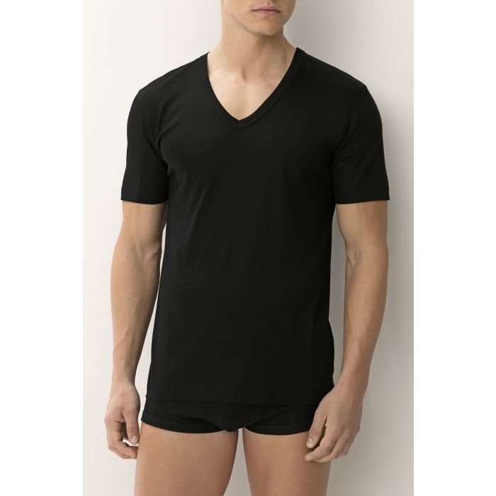 Zimmerli 222 T-SHIRT BUSINESS CLASS Col V / 100% coton, fil mercerisé, FINE RIB