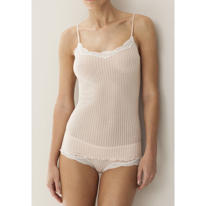 Zimmerli 260  MAUDE PRIVE - Spaghetti Top  - 100% katoen getwijnd fijn, gemerceriseerd garen, FINE RIB