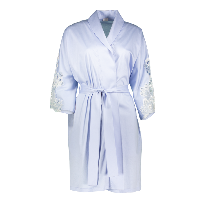 Zimmerli 286 LADIES Short dressing gown in 100% SEA ISLAND cotton