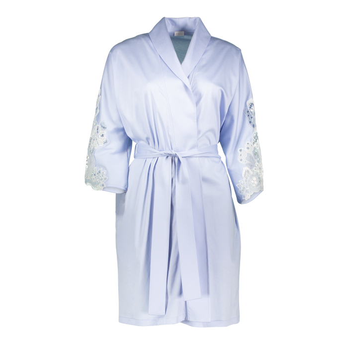 Zimmerli 286 LADIES Short dressing gown in 100% SEA ISLAND cotton