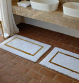 Habidecor Tapis de bain KARAT i. - 90 % Coton égyptien - Giza 70 , Fils extra longs / 5 % Acrylique / 5 % Lurex - 2500 g/m2 .