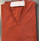 Piet Nollet Pullover Extra fine Merino wool / Terracotta color