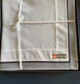 Lehner Handkerchiefs Men 43/43 cm ( Per 6 pieces ) - Swiss cotton ( Hand rolled ) - Copy