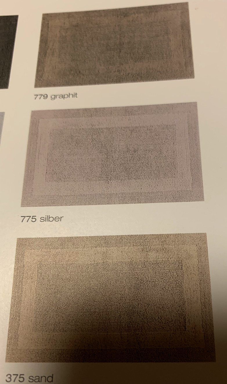 Cawö Bath carpet: (art. 1000) 2 sides, reversible (100% combed cotton)