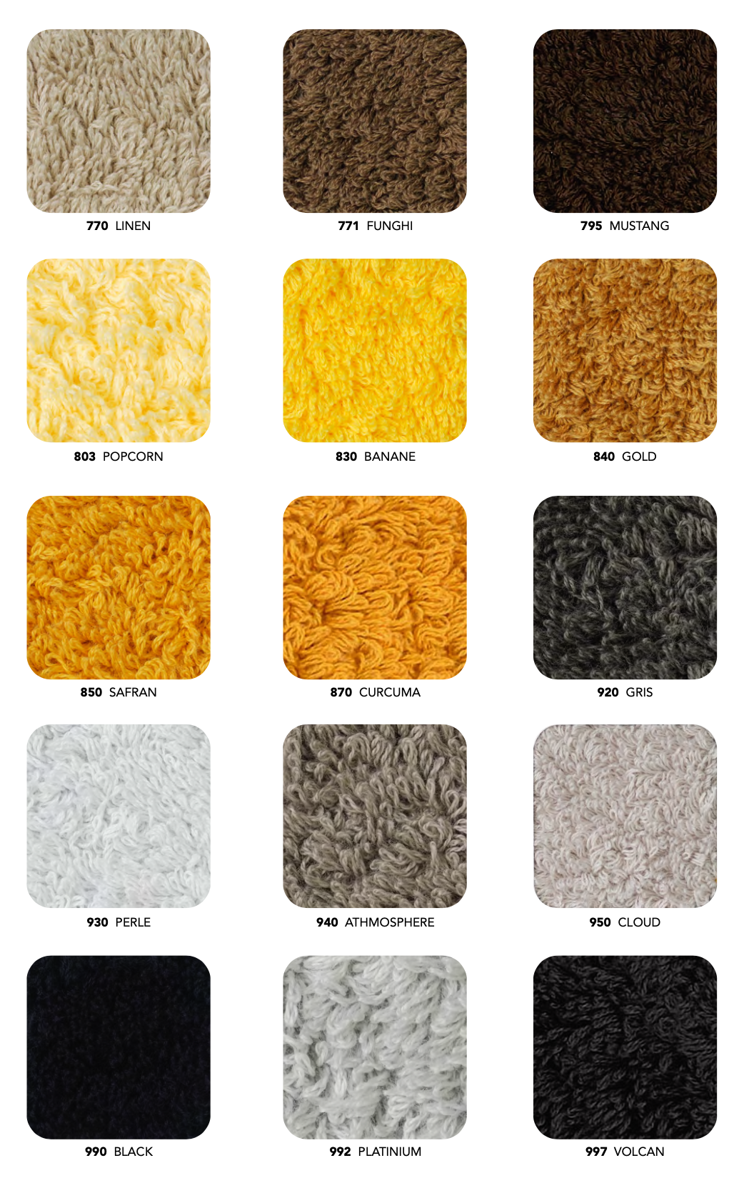 Habidecor MUST bath rug - 100% Egyptian cotton - Giza 70 Extra-long threads