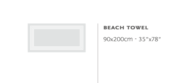 Abyss Serviettes de plage ou de bain : CANNES : 100% Gizeh - Coton égyptien, fils extra longs 550 gr/m2