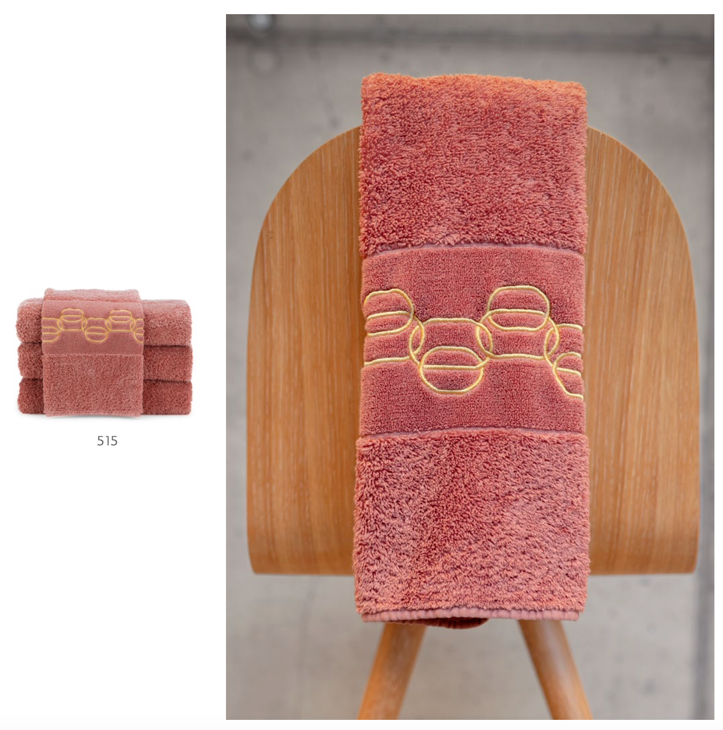 Abyss Serviettes PALACIO : 100 % coton égyptien Giza, fils extra longs, 650 g/m²