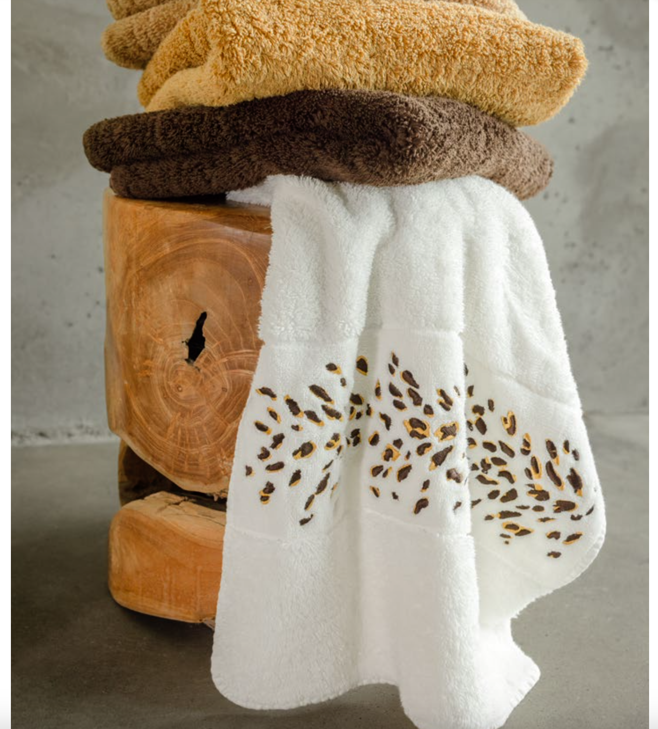 Abyss Towels BENGALE : 100% Giza Egyptian cotton extra long threads 650 gr / m 2