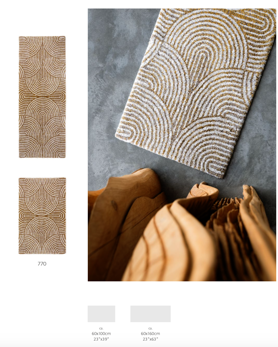 Habidecor  Bath rug PIVOINE: 90% Egyptian cotton - GIZA / long thread, 5% Acrylic, 5% Lurex - 2200 g/m2