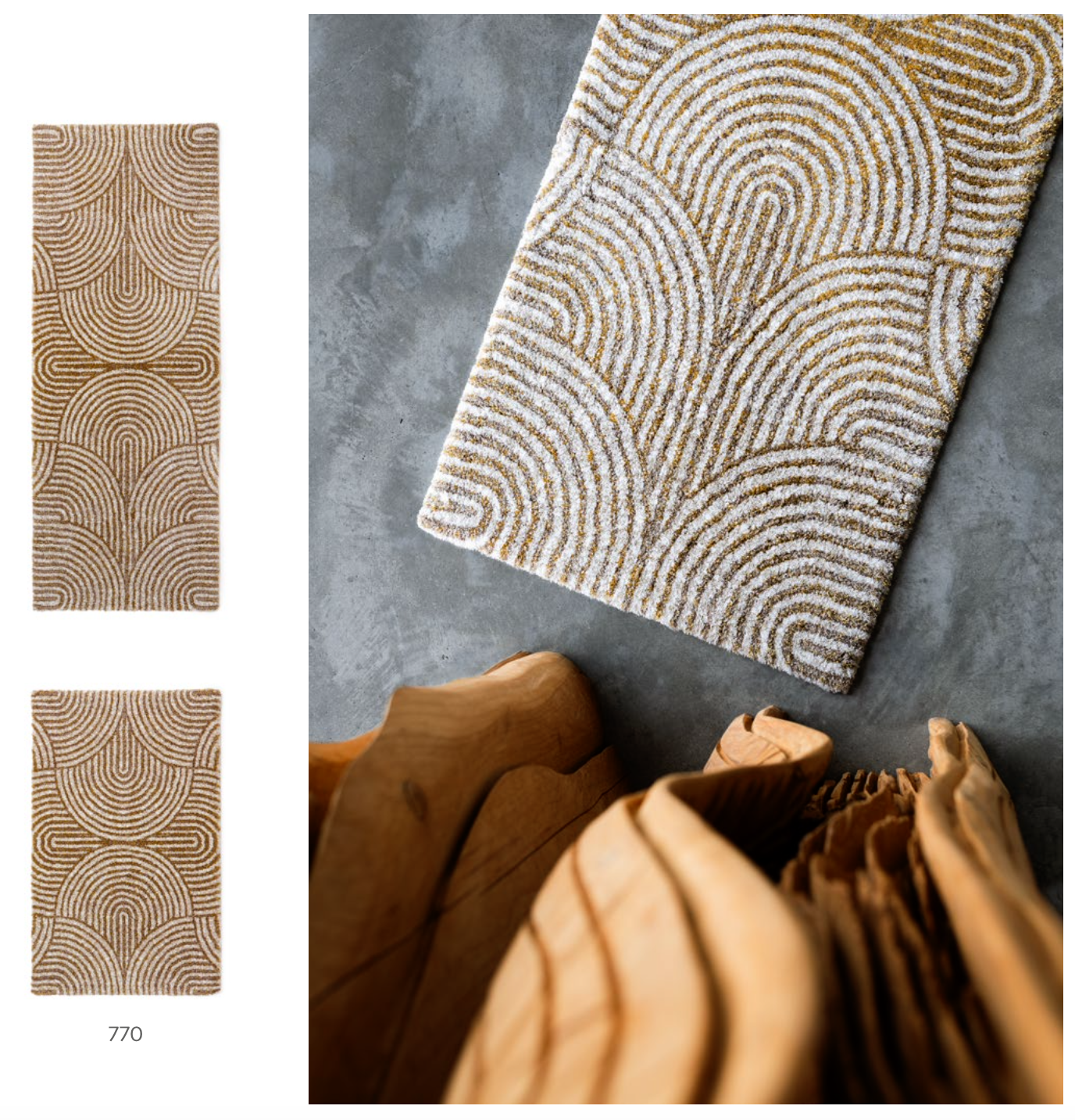 Habidecor  Bath rug PIVOINE: 90% Egyptian cotton - GIZA / long thread, 5% Acrylic, 5% Lurex - 2200 g/m2