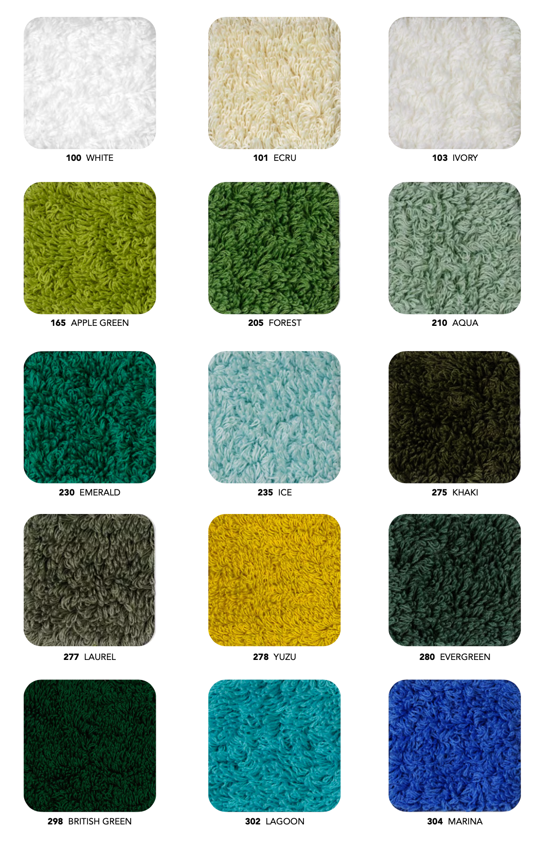 Abyss Serviettes VASCO : 100% coton égyptien Gizeh / Fil extra long : 630 gr./m²