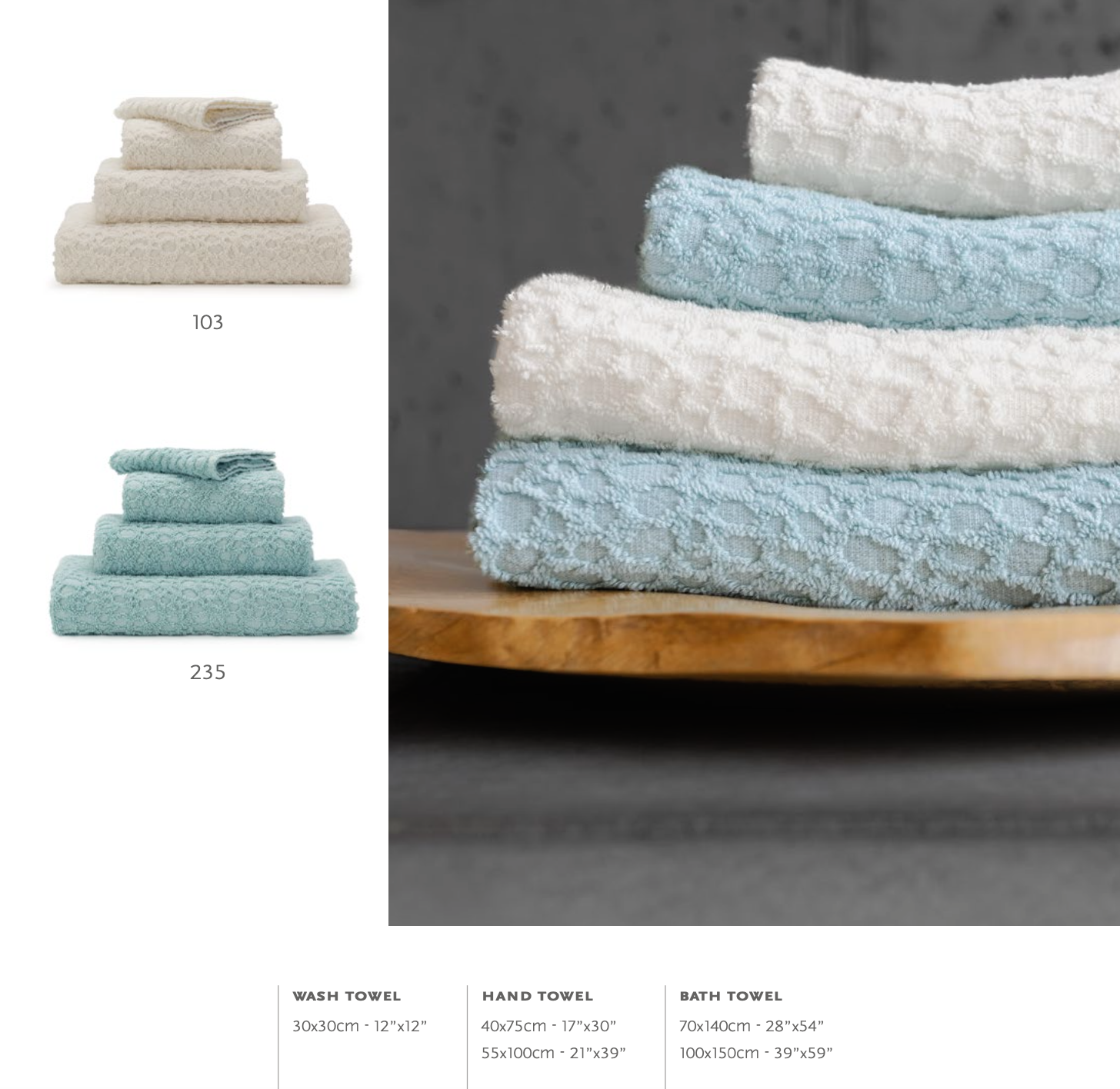 Abyss Towels LODGE: 100% Egyptian cotton Giza / Extra long thread: 420 gr./m²