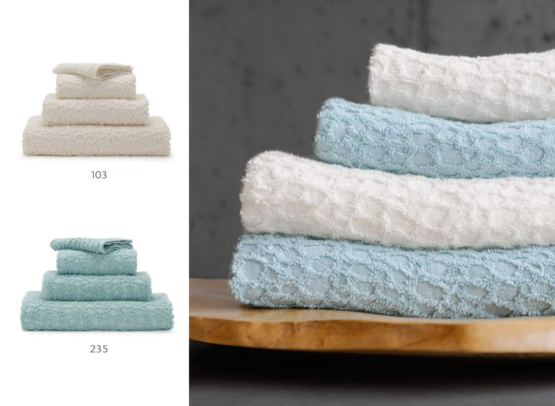 Abyss Serviettes LODGE : 100% coton égyptien Gizeh / Fil extra long : 420 gr./m²