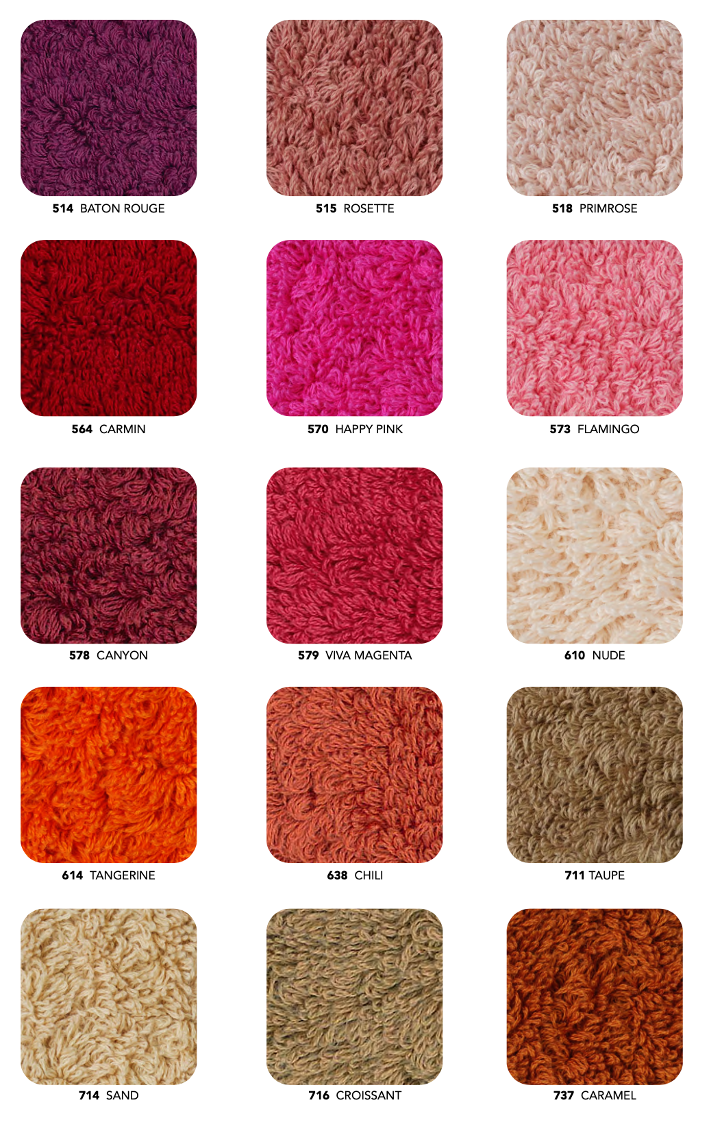 Abyss Serviettes FOGO : 100% coton égyptien Gizeh / Fil extra long : 650 gr./m²