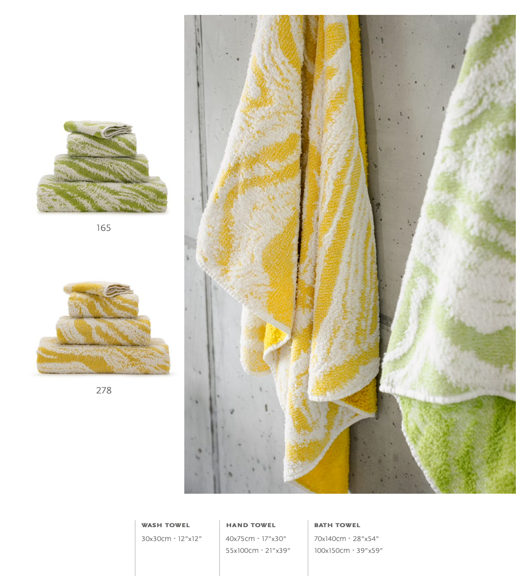 Abyss Serviettes FOGO : 100% coton égyptien Gizeh / Fil extra long : 650 gr./m²