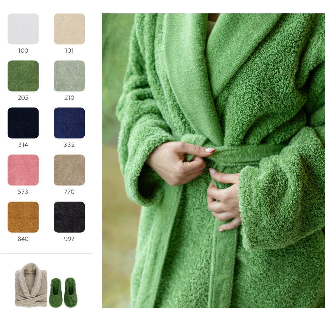Abyss Bathrobe SUPER PILE - 100% Egyptian Giza cotton Extra long threads / 700 g/m2