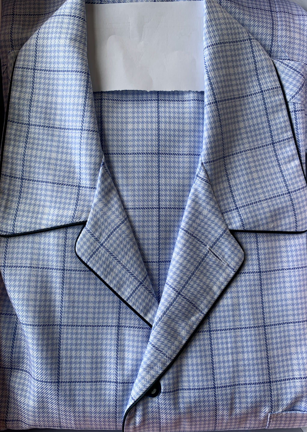 Piet Nollet Pyjama, Cotton, long for MEN, 3 pockets / Egyptian cotton (with extra button on top)