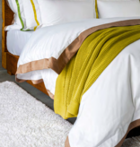 Celso de Lemos Fitted sheets HELLA: Percale /Satin -100% Egyptian GIZA cotton- Extra long threads / 700 Thread Count - 120 g/m2