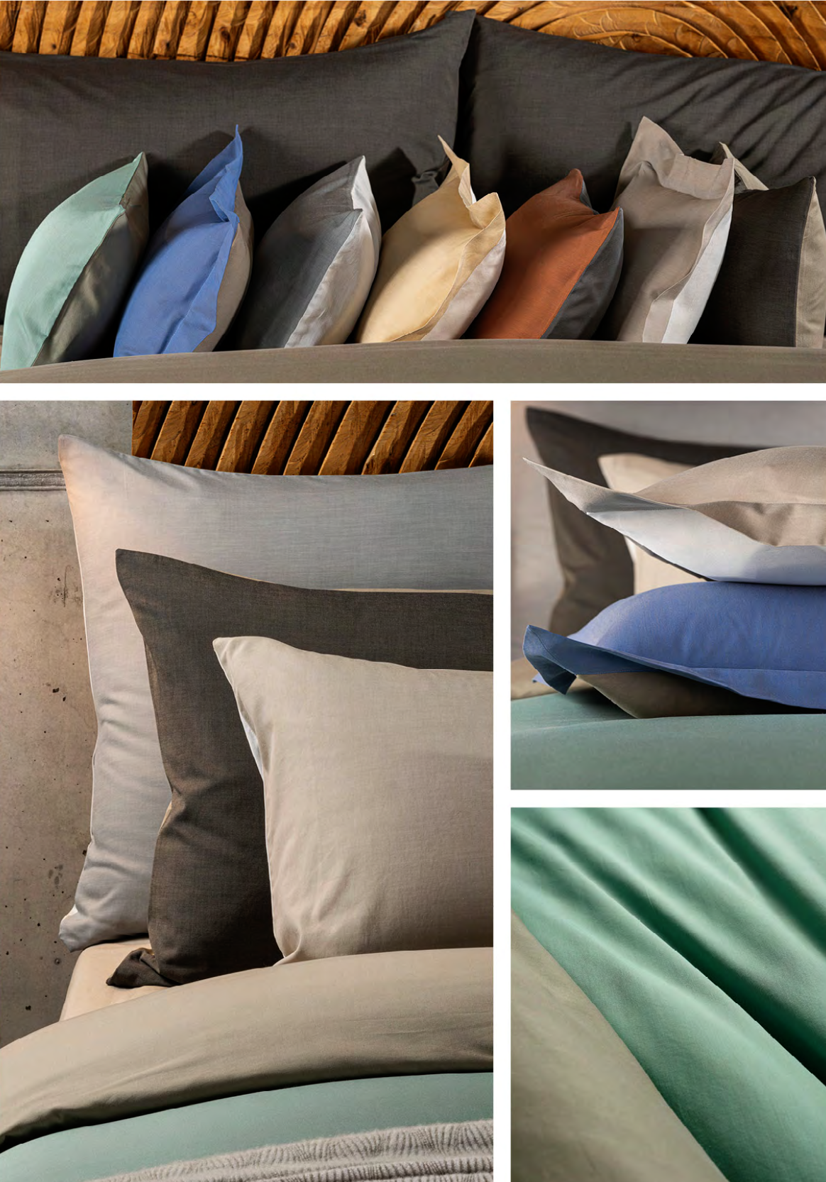 Celso de Lemos Linge de lit CALYPSO : (Satin -100% coton égyptien GIZA - Fils extra longs / 650 fils) - 110 g/m2