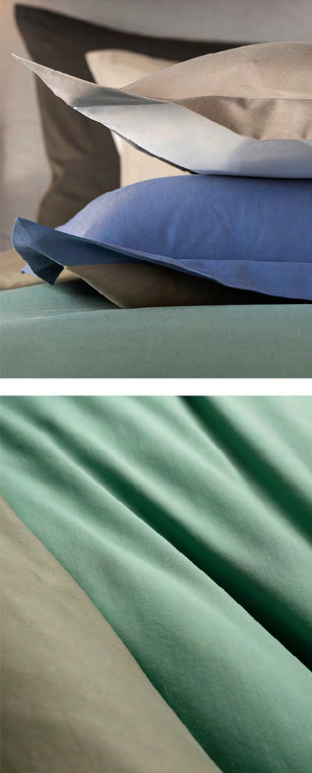 Celso de Lemos Linge de lit CALYPSO : (Satin -100% coton égyptien GIZA - Fils extra longs / 650 fils) - 110 g/m2