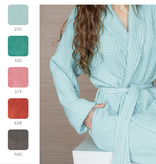 Abyss Bathrobe POUSADA ( Other 50 colors ) 100% Egyptian cotton - Giza 70 Extra long threads - 300 g/m2