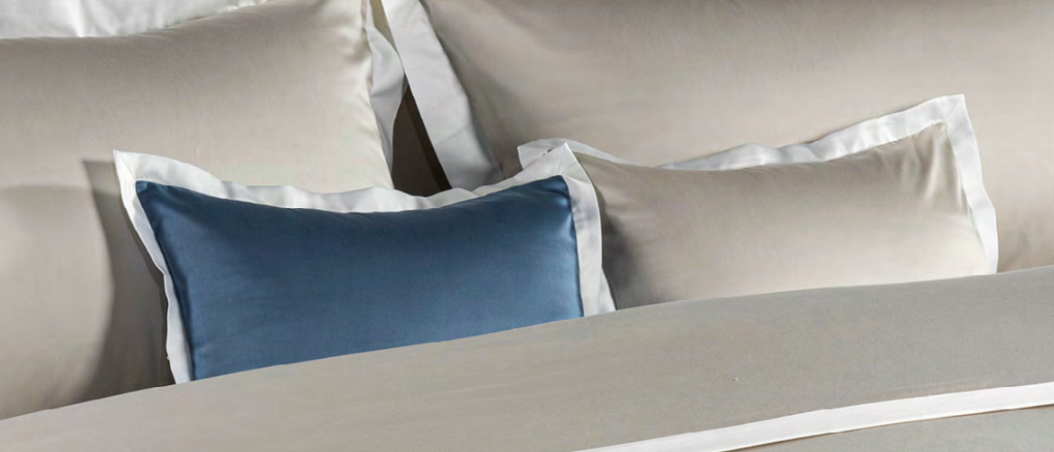 Celso de Lemos EMMA Pillowcases :( Satin -100% Egyptian GIZA cotton- Extra long threads / 700 Thread Count )- 120 g/m2