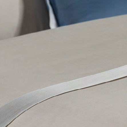 Celso de Lemos Taies d'oreiller EMMA : (Satin - 100 % coton égyptien GIZA - Fils extra longs / 700 fils/cm²) - 120 g/m²