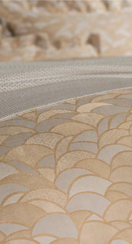 Celso de Lemos Bedlinnen  LOULOU   :( 55 % Zijde /  45 %  Egyptisch GIZA katoen- Extra lange draden  - 140 g/m2 -