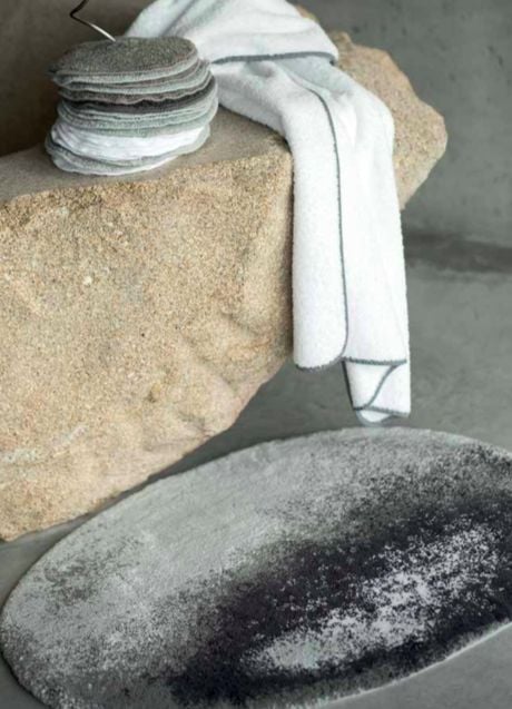 Habidecor Bath rug STONE (100% Egyptian GIZA cotton, long thread - 1900gr / m2