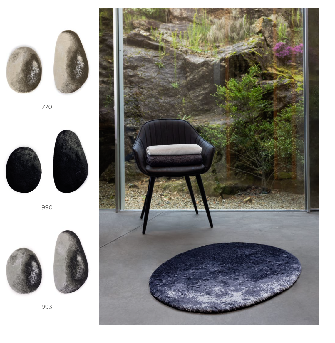 Habidecor Bath rug STONE (100% Egyptian GIZA cotton, long thread - 1900gr / m2