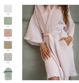 Abyss BEES bathrobe : 100% Egyptian Giza cotton - Extra long threads / 350 g/m² (with hood )