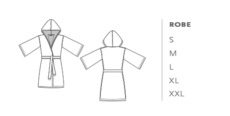 Abyss BEES bathrobe : 100% Egyptian Giza cotton - Extra long threads / 350 g/m² (with hood )
