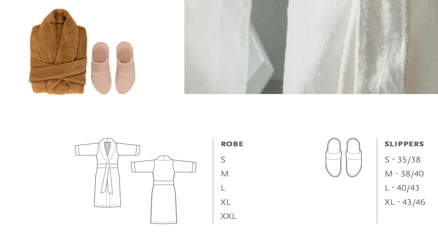 Abyss Bathrobe COMFY: 100% Egyptian Giza cotton - Extra long threads / 500 g/m2