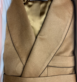 Piet Nollet DRESSING GOWN classic for MEN in 100% CASHMERE with PASSEPOIL and bemberg lining
