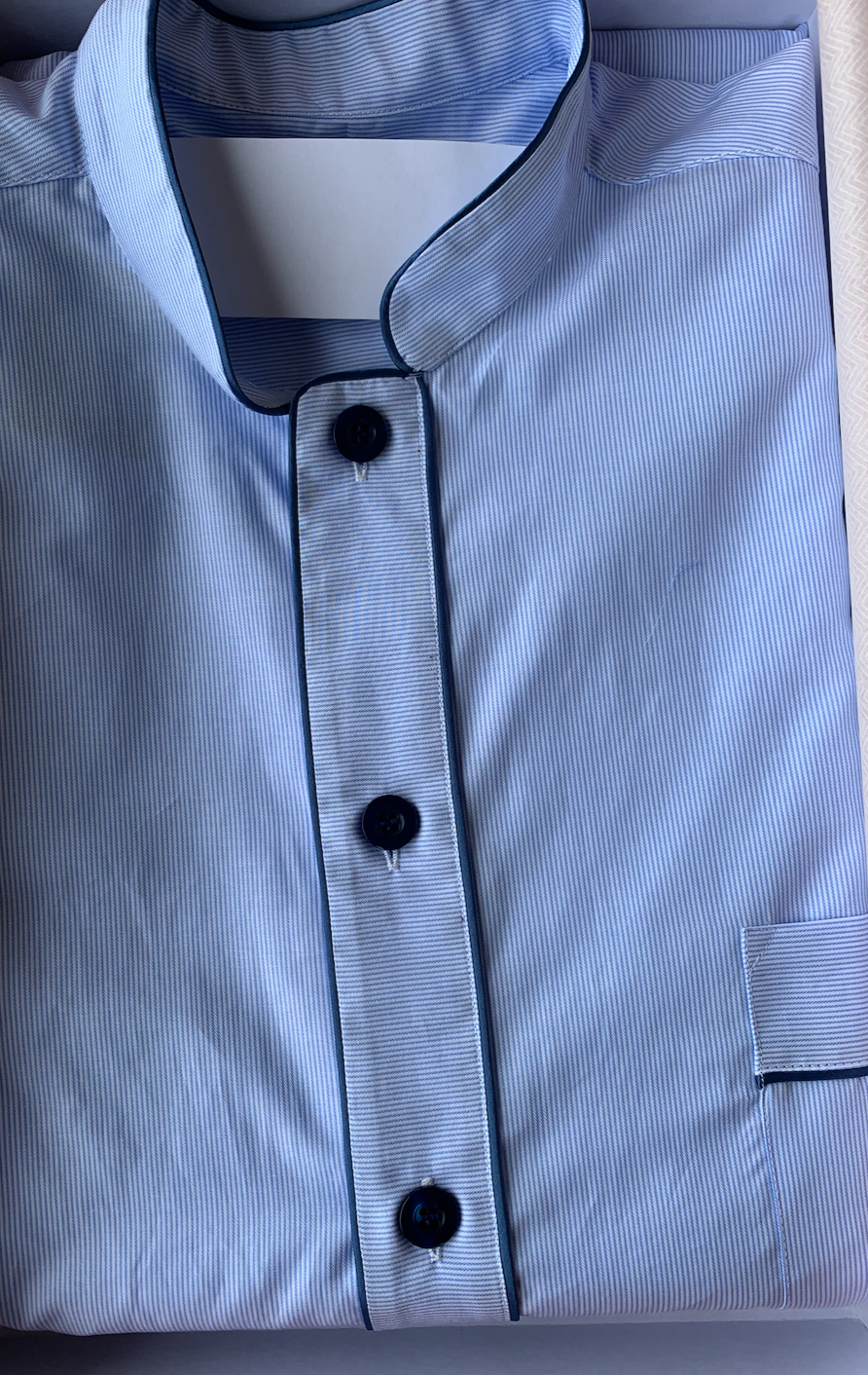 Piet Nollet Chemise de nuit pour homme - Coton égyptien de qualité supérieure (2 x Ret.)