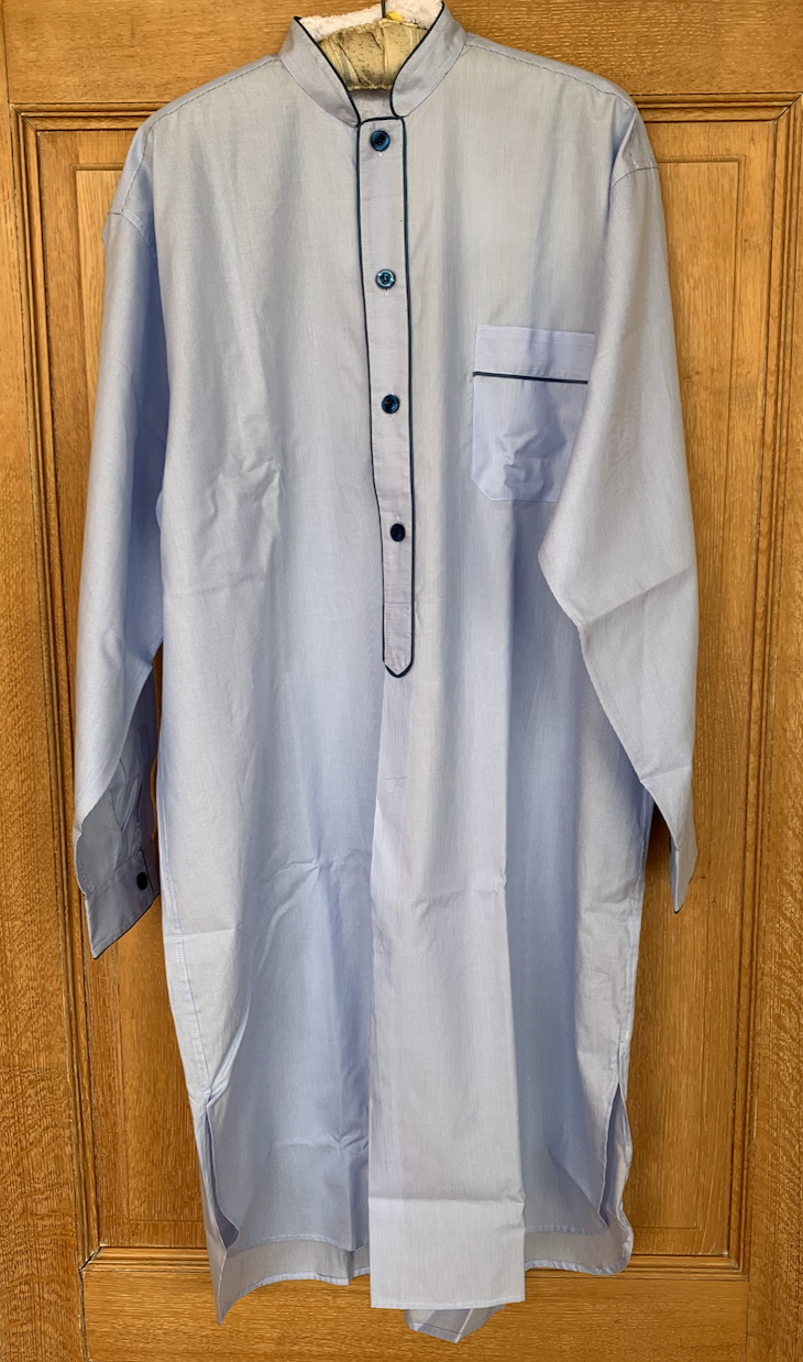 Piet Nollet Men's Nightgown - Top Quality Egyptian Cotton (2 x Ret.)