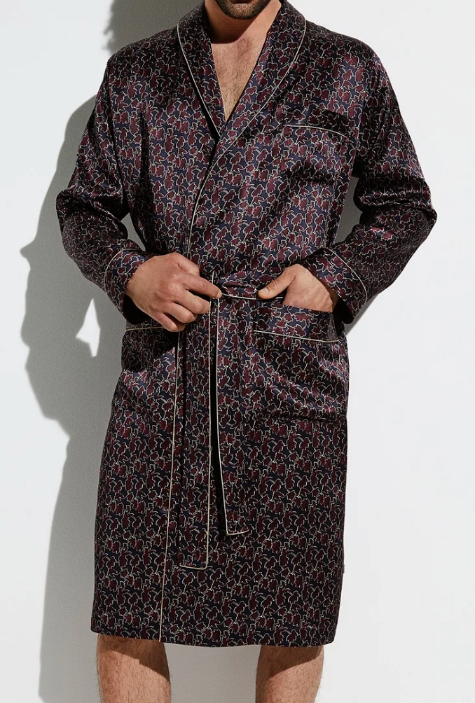 Zimmerli Zijde kamerjas HEREN -  NACHTKLEDING - 100%  Zijde