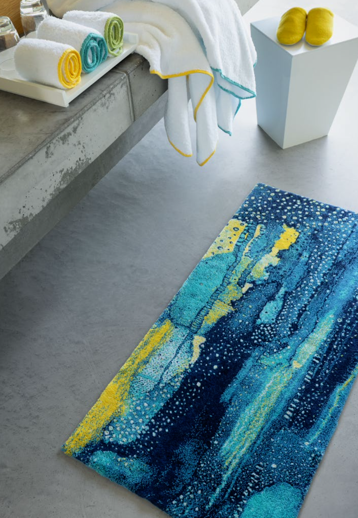 Habidecor NEREO bath mat - 55% Egyptian Giza cotton - long thread, 45% Acrylic: 1900 g/m2