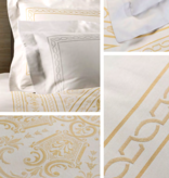 Celso de Lemos Couvre-lit VERSAILLE : ( 80 % coton égyptien GIZA - Fils extra longs - 20 % Soie - 130 g/m2